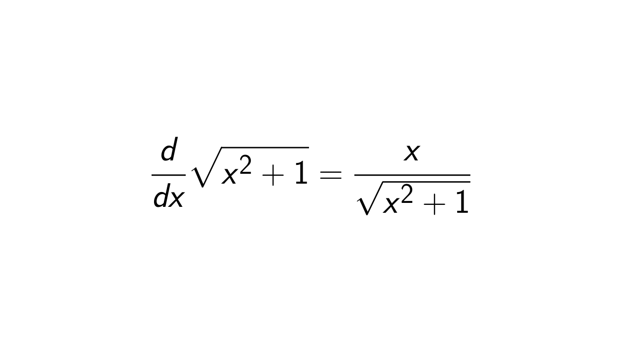 Read more about the article What is the Derivative of Square Root of x^2 + 1?